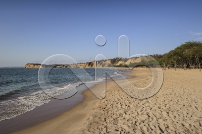 A praia de Sangano no Bengo, Angola